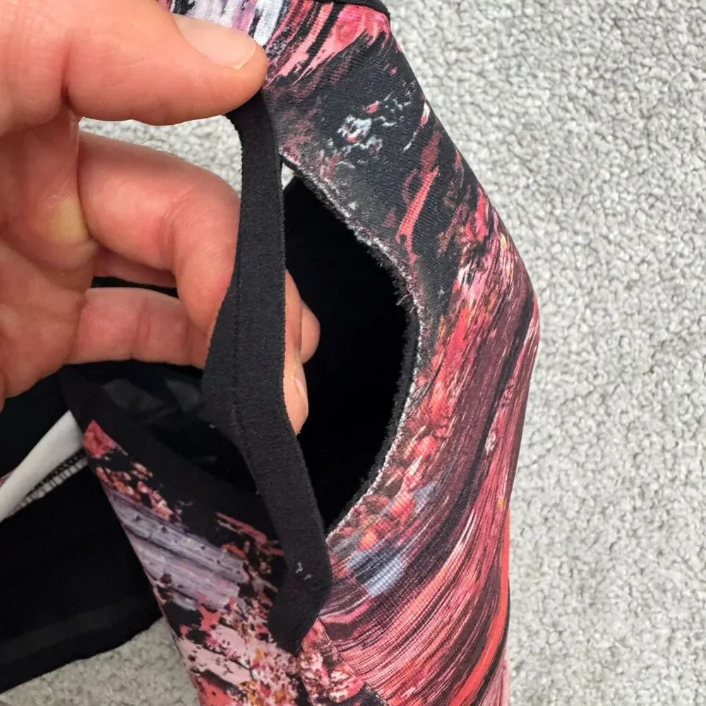 Lululemon Energy Blooming Pixie Abstract Padded Sports Bra Womens 8 Racerback